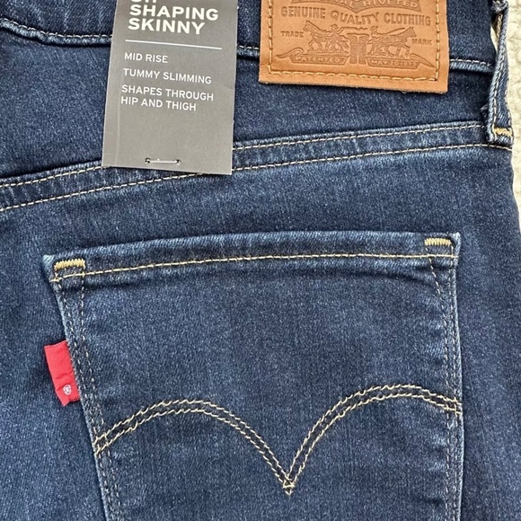 Levi’s Levi Levis 311 Shaping Skinny Blue Jeans Mid Rise Tummy Slimming  W27 L32 - Picture 5 of 6